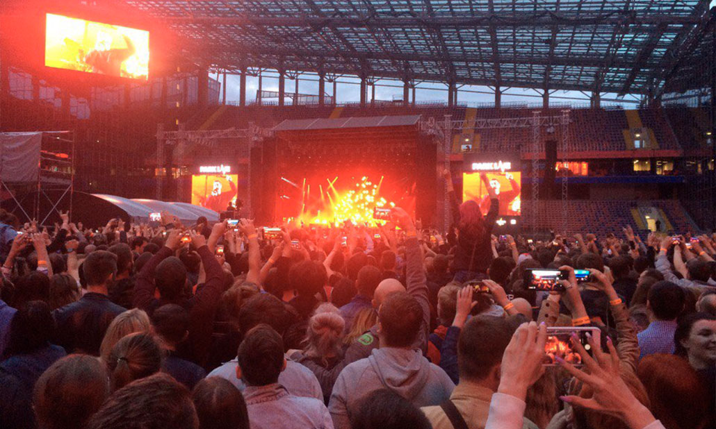 Стас Глазунов на концерте Metallica в Питере